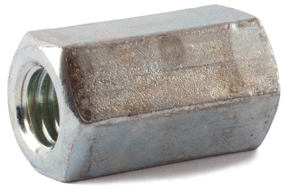 3/8-24 x 1/2 x 1 1/8 A563 Hex Coupling Nut – Zinc