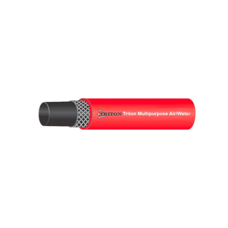 MPH-04-300-Coil | 1/4" Red Multi-purpose hose, Air and Water, 300 PSI WP  (WC 21203)