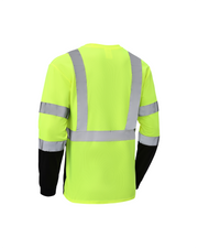 Kiwi High Visibility ANSI/ISEA 107-2020, Type R, Class 3 Two Tone Neon Long Sleeve Safety Shirt [73100]