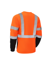 Kiwi High Visibility ANSI/ISEA 107-2020, Type R, Class 3 Two Tone Orange Long Sleeve Safety Shirt [73200]