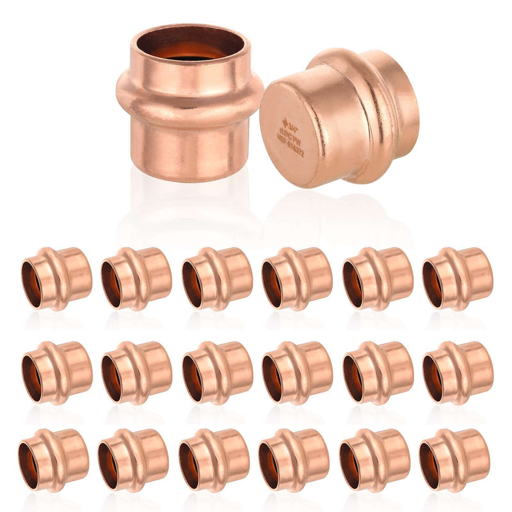 30 Pcs 3/4" Press Copper Cap (Lead Free)
