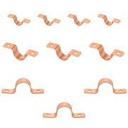 10 Pcs 1-1/4" Copper Pipe Straps, Two Hole at Wholesale Price