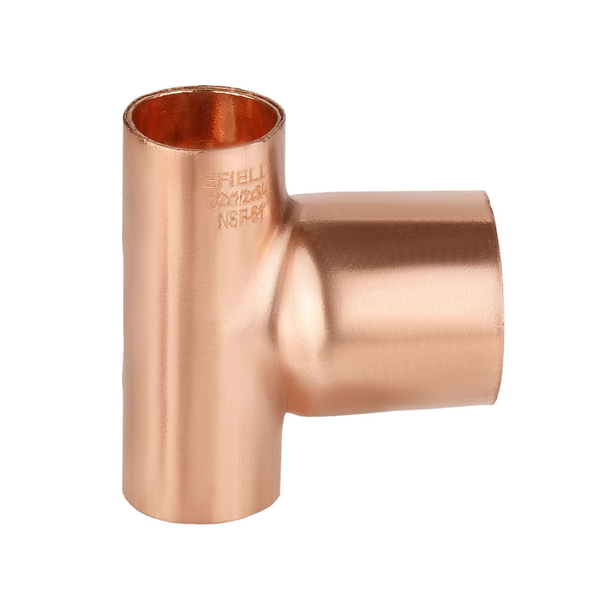 1/2" X 1/2" X 3/4" Copper Reducing Tee