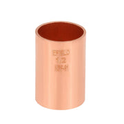 30 Pcs 1/2" Copper Coupling, No Stop at Wholesale Price