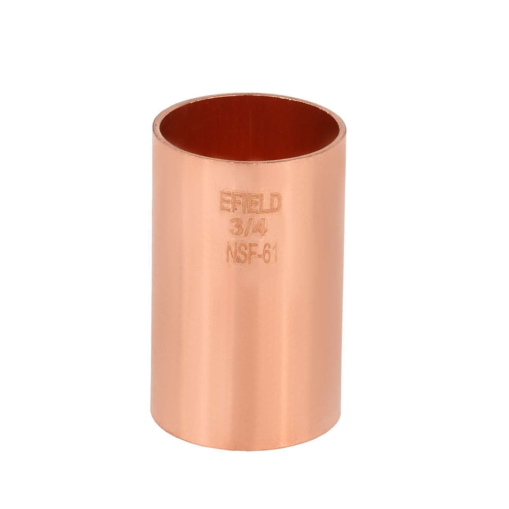 3/4" Copper Coupling, No Stop