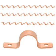 30-Pack 5/8" Copper Pipe Straps, Two Hole