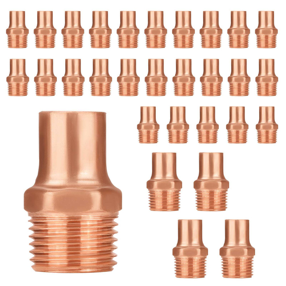 30 Pcs 3/4" C x MNPT Copper Male Adapter at Wholesale Price