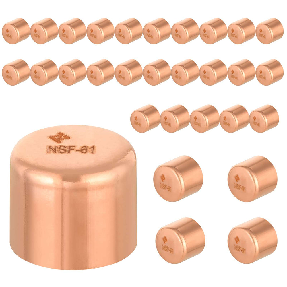 30 Pcs 5/8" Solder Copper Pipe End Cap (Plug) at Wholesale Price