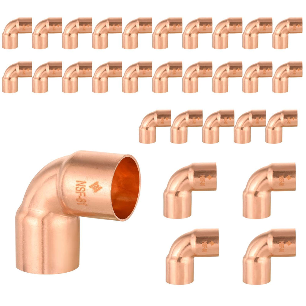 30 Pcs 3/4" 90º Short Radius Copper Elbow at Wholesale Price