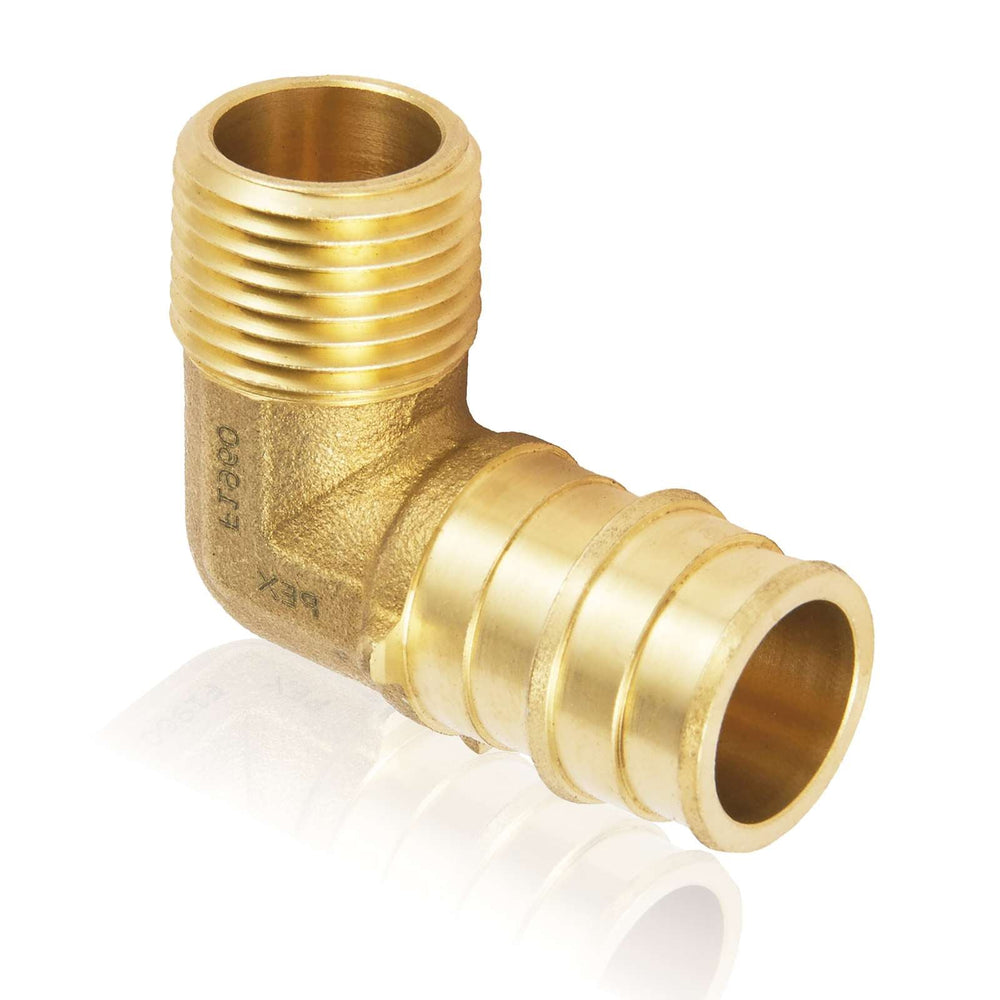 PEX A Expansion 3/4" PEX x 1/2" Male NPT Elbow (Lead Free)