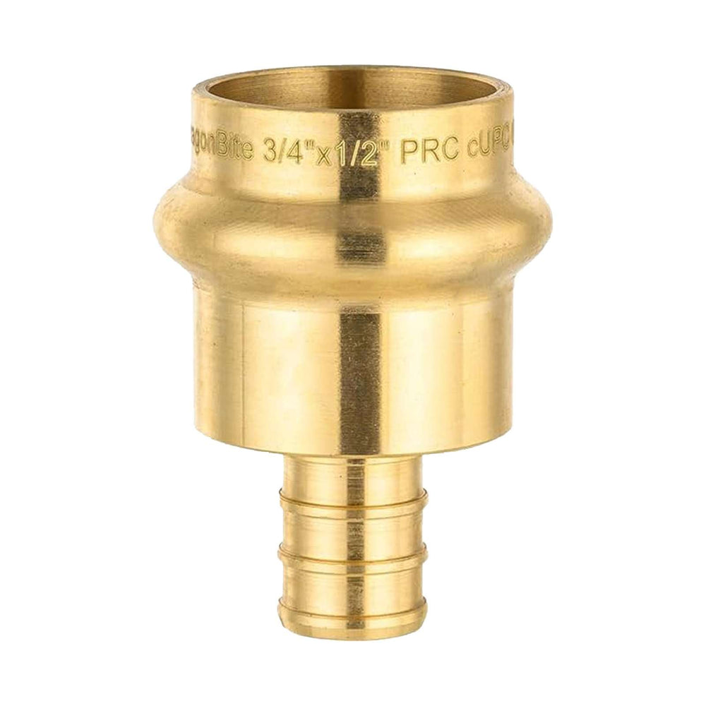 1/2" Press X 3/4" PEX Crimp Brass Adapter (Lead Free)