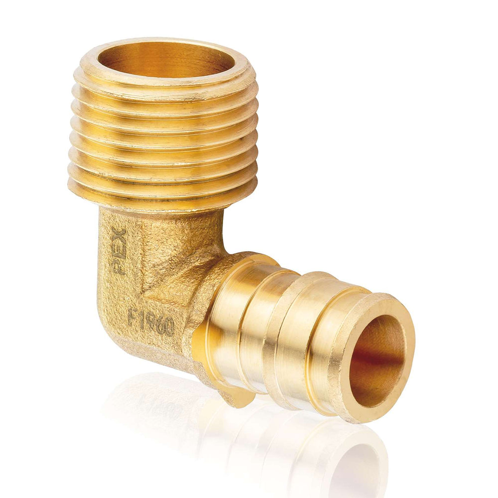 PEX A Expansion 3/4" PEX x 3/4" Male NPT Elbow (Lead Free)