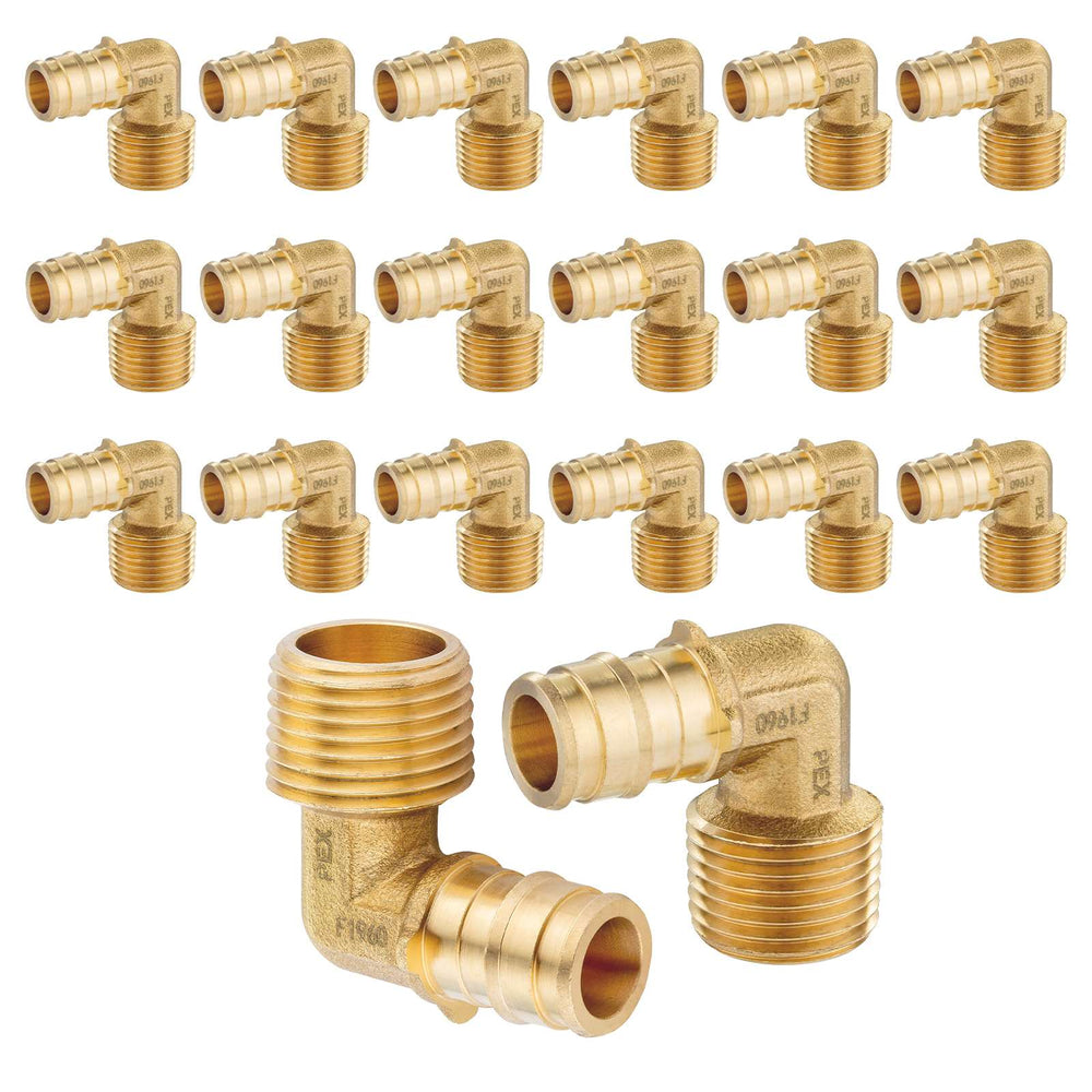 30 Pcs PEX A Expansion 3/4" PEX x 3/4" Male NPT Elbow Wholesale