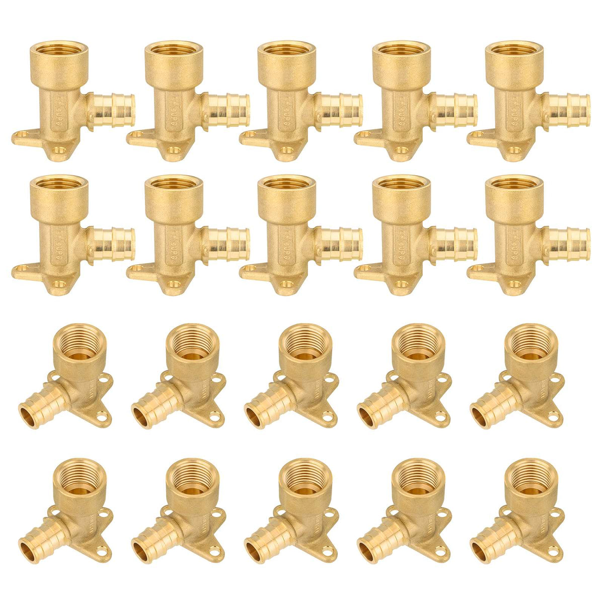 30 Pcs PEX A Expansion 1/2" x 1/2" Female NPT Drop Ear Elbow Wholesale