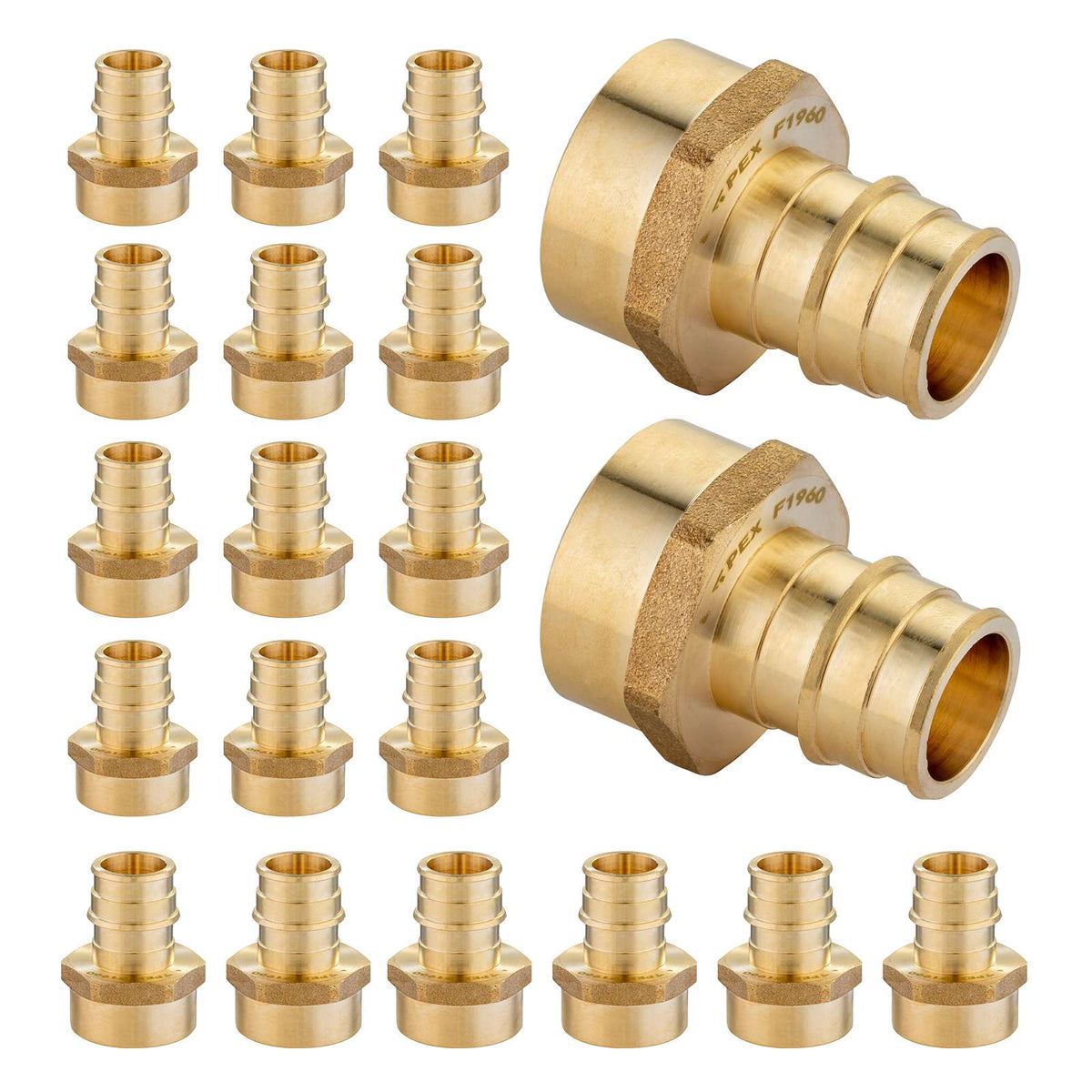 30 Pcs PEX A Expansion 1" PEX x 3/4" Female Threaded F1960 Adapter Wholesale