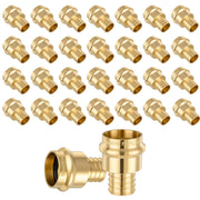 30 Pcs 1" Press x 3/4" PEX Expansion Brass Adapter (Lead Free)