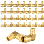 30 Pcs 1/2" Press x 1/2" PEX Expansion Brass Elbow (Lead Free)