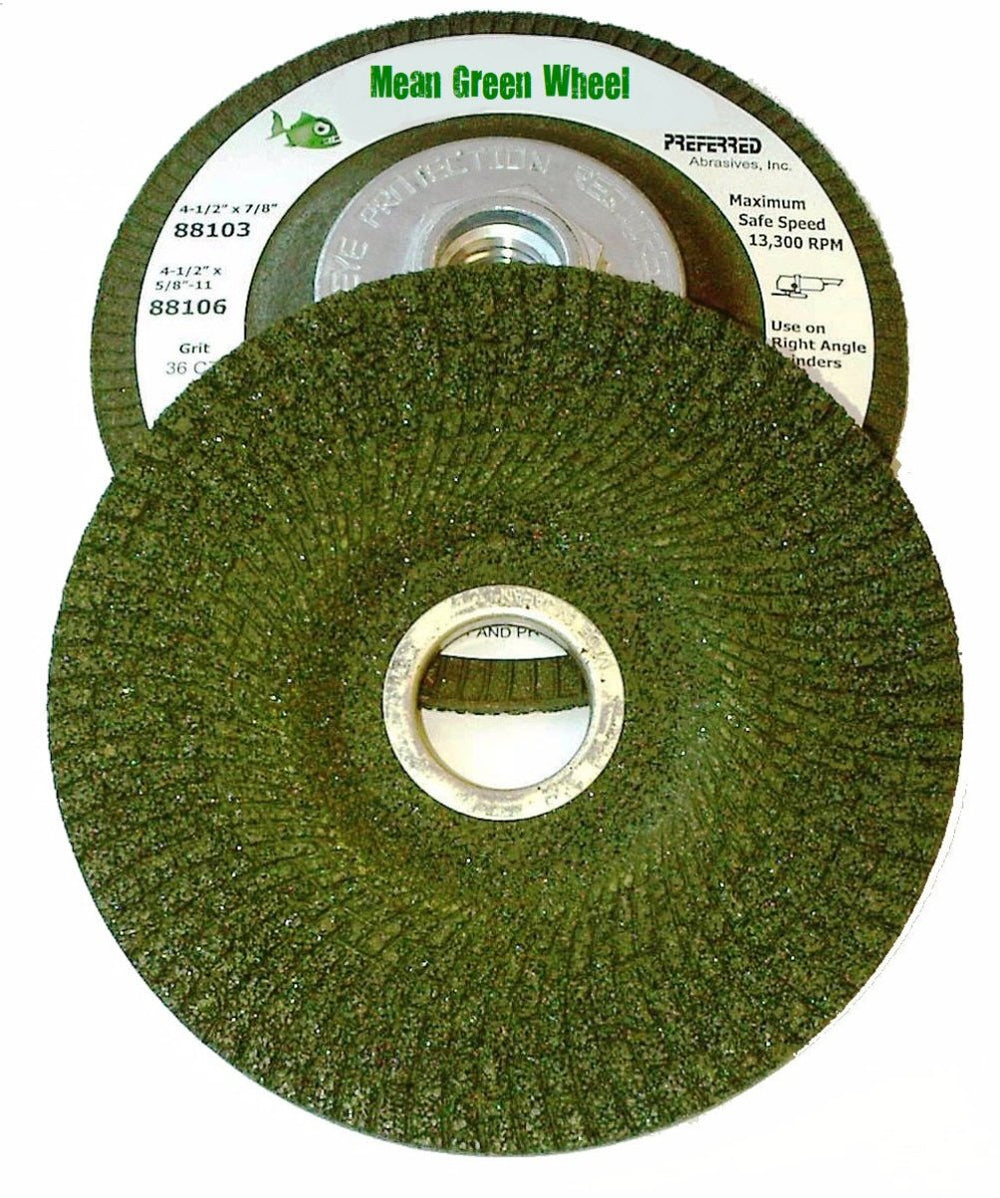 Preferred Abrasives Mean Green Grinding Wheels 36-CZ Grit 88103