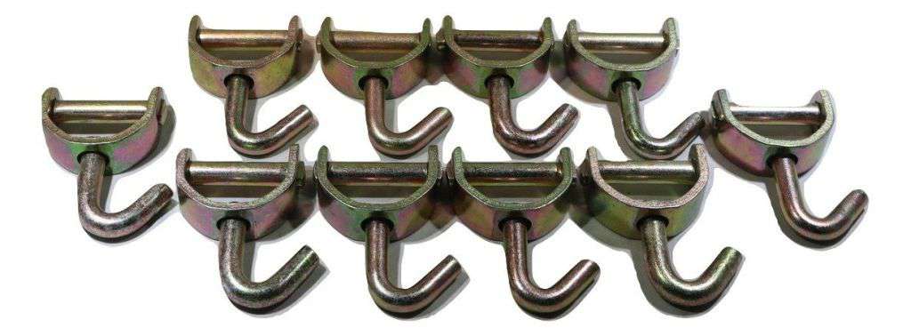 2 Inch Swivel J Hook for Auto Hauling Ratchet Strap Assemblies 10 PACK | 2SJX10