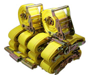 2" x 12 Ft Interior Van Ratchet E-Track Straps w/ Spring E Fittings | 100 PACK
