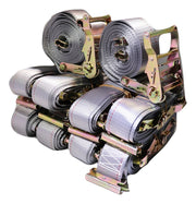 2" x 16 Ft Interior Van Ratchet E-Track Strap w/ Spring E Fittings 1 Ft Fixed End | QTY 300
