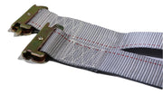 2"x 16 Ft Logistic Van Ratchet E-Track Straps w/Spring E Fittings | 12 PACK