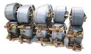 2" x 16 Ft Ratchet Strap w/ Spg E & Wire Hk for E & F-Tracks | 12 PACK