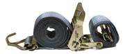 2" x 16 Ft Ratchet Strap w/ Spg E & Wire Hk for E & F-Tracks 16 PACK | R16EW