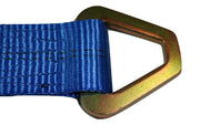 24" Axle Straps Auto Car Hauler Tie Downs Tow Wrecker QTY 4 | BLUE