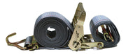 2" x 16 Ft Ratchet Strap w/ Spg E & Wire J for Hook For E & F-Tracks | 100 PACK