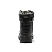 ROCKROOSTER Roslyn Black 7 inch Zip-sided Composite Toe Leather Work Boots CP245Z