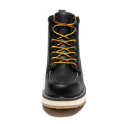 ROCKROOSTER Trinidad Men's 6 inch Black Steel Toe Wedge Work Boots SAP2301