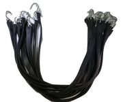 21 Inch Rubber Tarp Straps w/ Crimped S Hooks | 100 PACK
