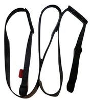 BLACK Standard Buckle Spa Cover Hot Tub Wind Securement Strap Complete Kit | SIZE OPTIONS