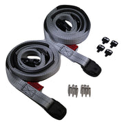 Grey Standard Buckle Spa Cover Hot Tub Wind Securement Strap Complete Kit | SIZE OPTIONS