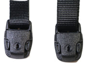 10 Ft Black Standard Buckle Spa Hot Tub Cover Adjustable Wind Straps | 2 COMPLETE KITS