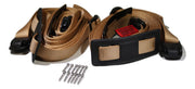 Tan Standard Buckle Spa Cover Hot Tub Wind Strap Complete Kit | LENGTH OPTIONS