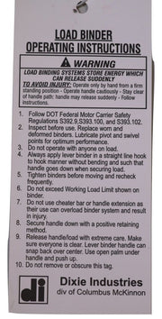 Qty 5 - Ratchet Chain Binder for ⅜" - ½" G70 & G80 Transport or G43 High Test Chain
