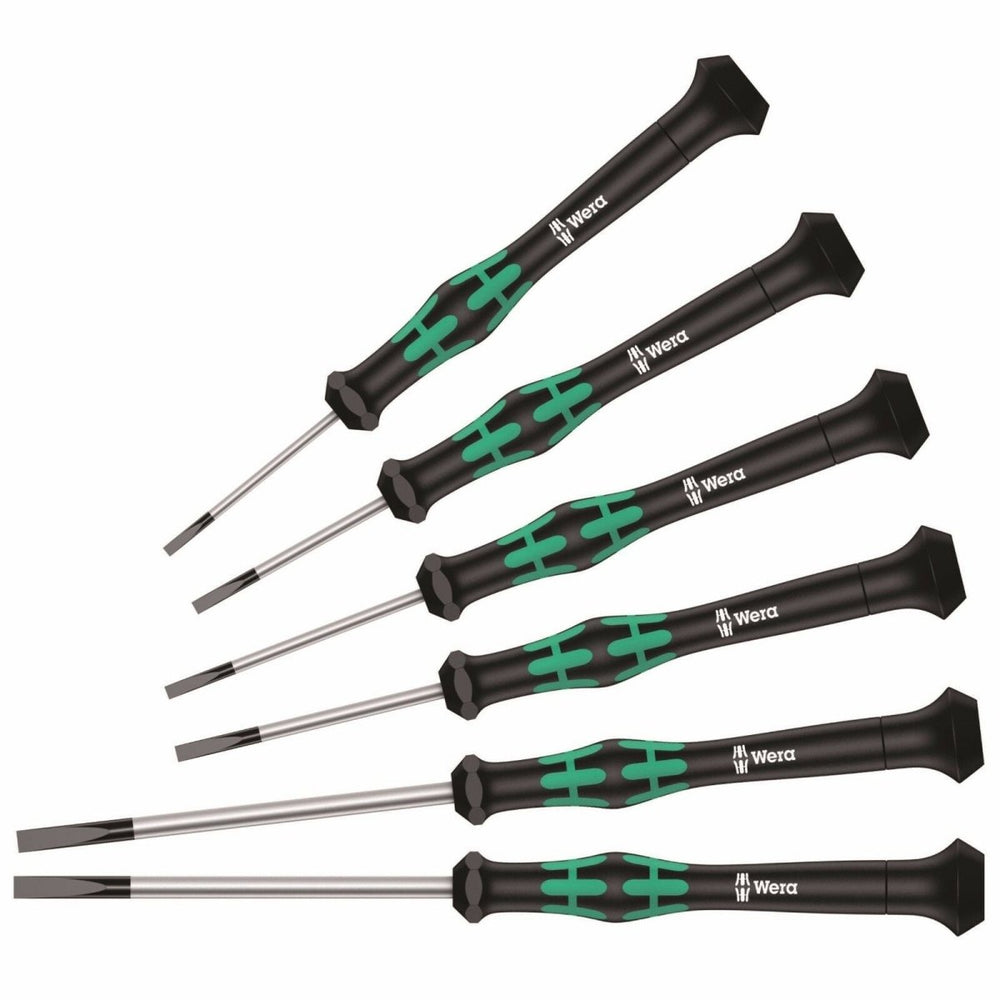 Wera 2035/6 Kraftform Micro Slotted Precision Screwdriver Set 05345270001