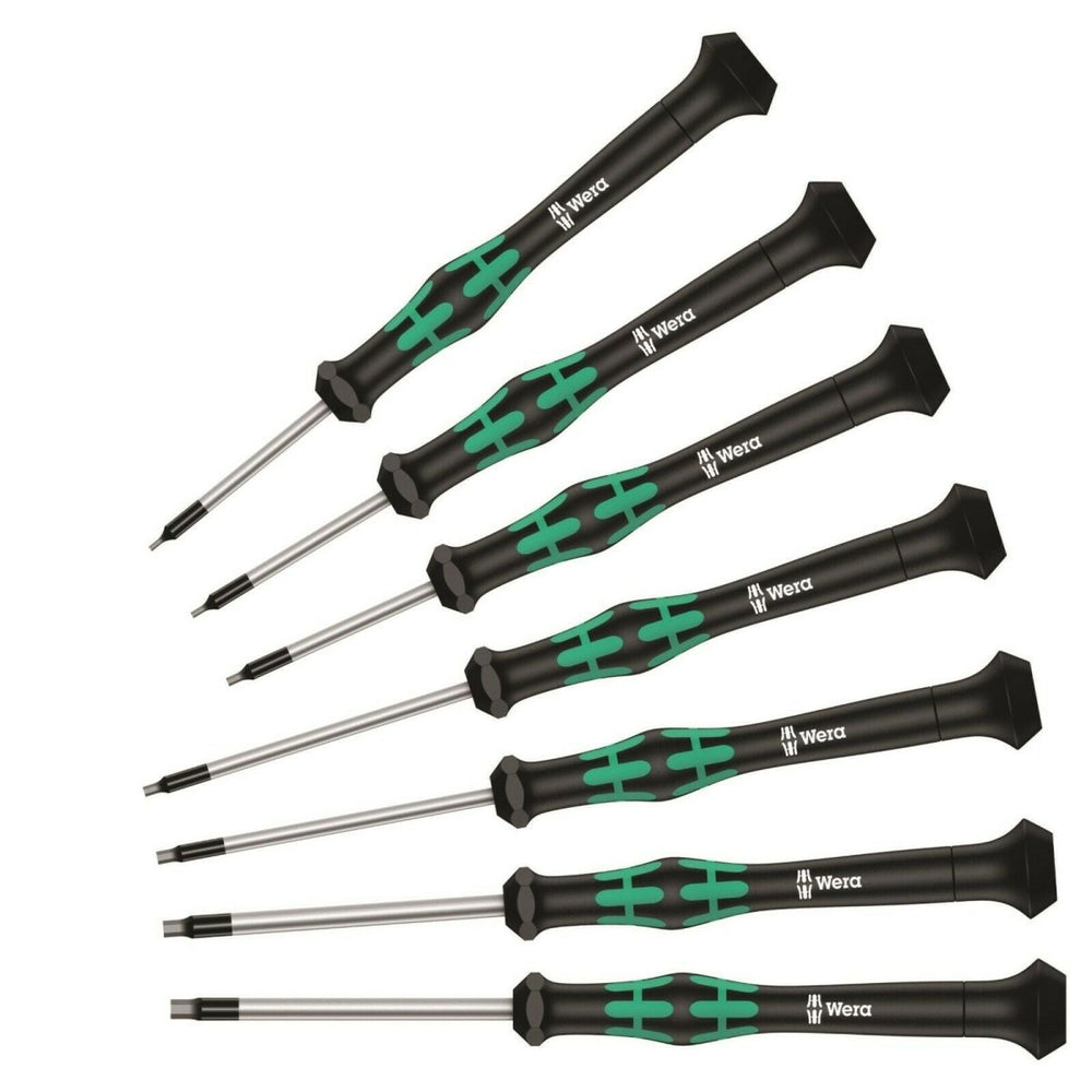 Wera 2054/7 Metric Micro Precision Hex Screwdriver Set - 7-Piece Professional Set - 05345273001