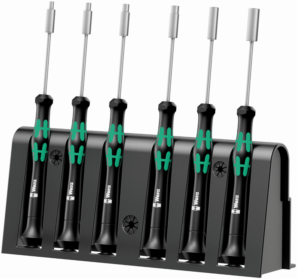 Wera 2069/6 Kraftform Micro Precision Nut Driver Set 6 Pieces 05118158001