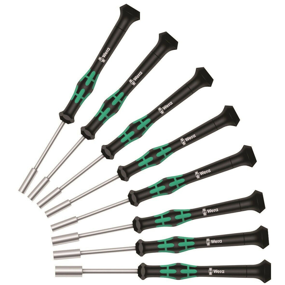 Wera 2069/8 Kraftform Micro Precision Nut Driver Set 8 Piece SAE 05345279001