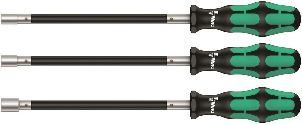 Wera 391/3 Kraftform Plus Flexible Nut Driver Set 3 Piece Metric 05135311001