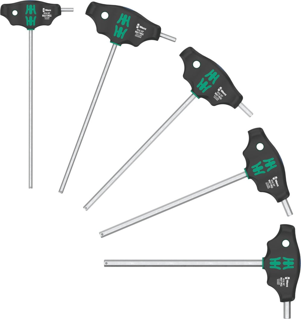 Wera 454/5 HF SHK Set 1 Hex-Plus T-Handle Screwdriver Set Metric 05136070001