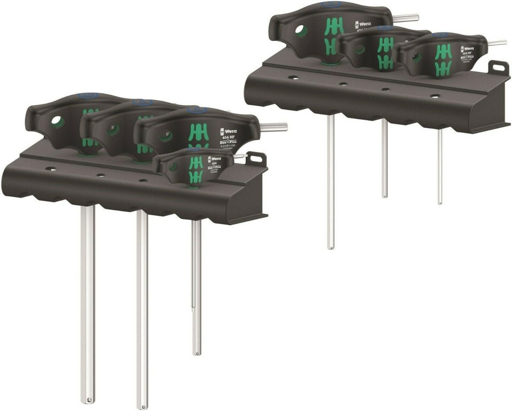 Wera 454/7 HF Set 1 Hex Plus T-Handle Screwdriver Set With Rack 05023450001