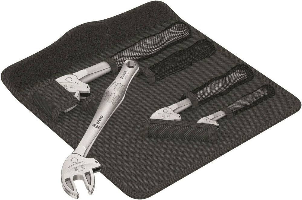Wera 6004 Joker Self-Setting 4-Piece Wrench Set - Highly Versatile with Metric & Imperial Capabilities – 05020110001