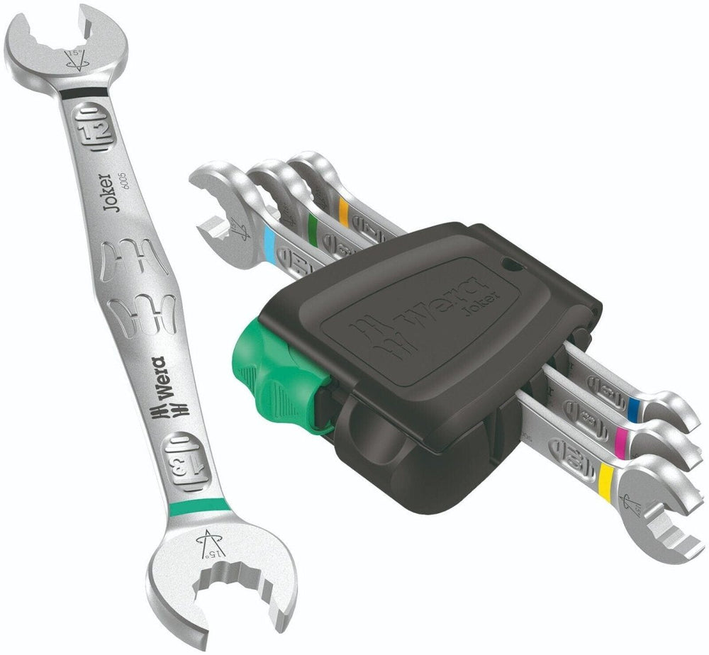 Wera 6005 Joker 4 Set 1 Double Open Ended Wrench Set 4 Pieces Metric 05020314001