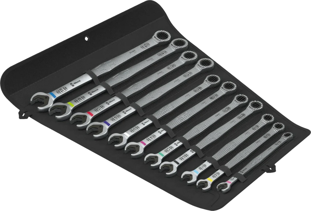 Wera 6007 Joker 11 Set 1 | 11-Piece Ratcheting Combination Spanner Set (Long Design)