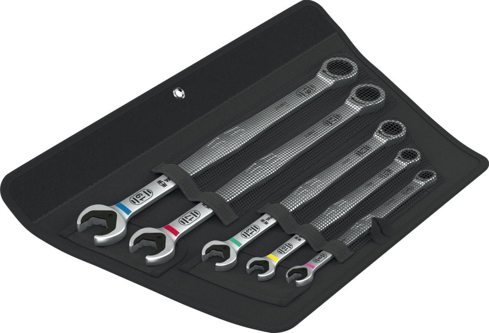 Wera 6007 Joker 5 Set 1 Combination Wrench Set 5 Pieces Metric 05020380001
