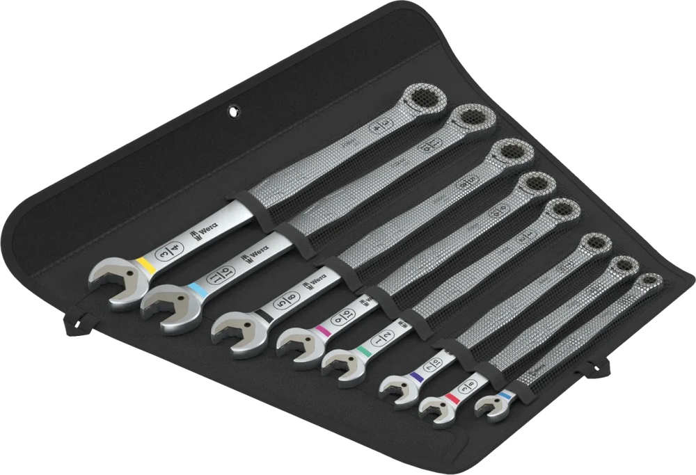 Wera 6007 Joker Imperial 8 Set 1 Ratcheting Combination Wrench Set